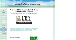 Desktop Screenshot of natural-aloe-skin-care.com