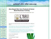 Tablet Screenshot of natural-aloe-skin-care.com